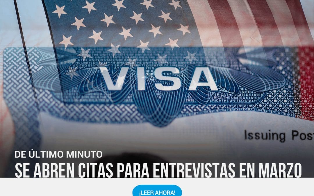 Obtén tu cita de último minuto para entrevista de visa americana