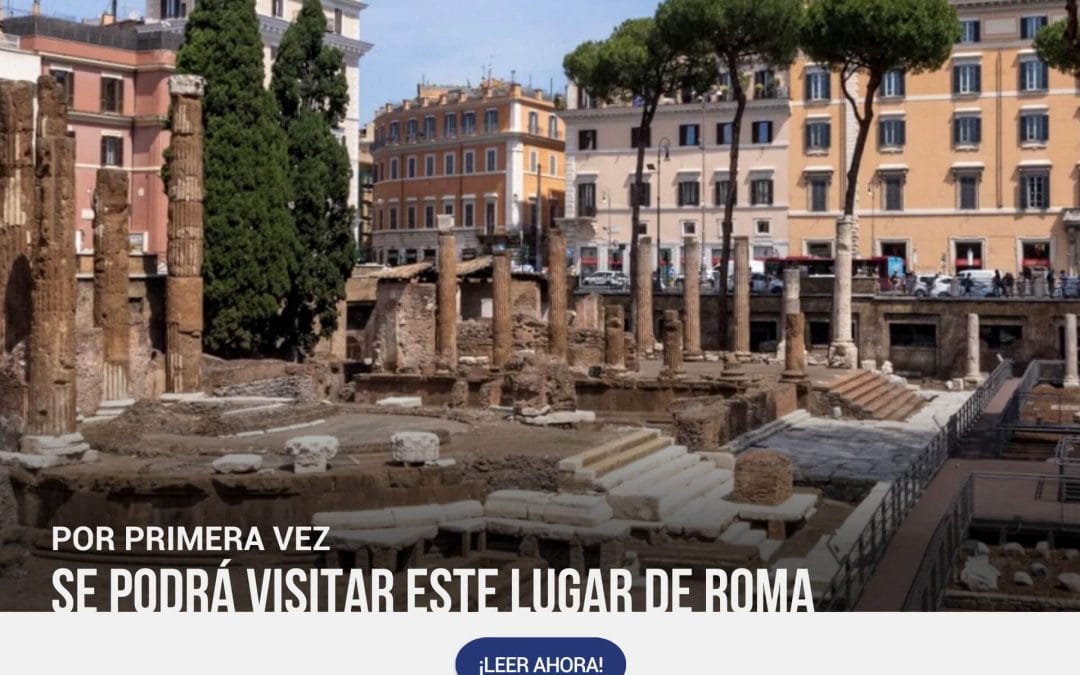 Abren plaza en Roma donde mataron a Julio César